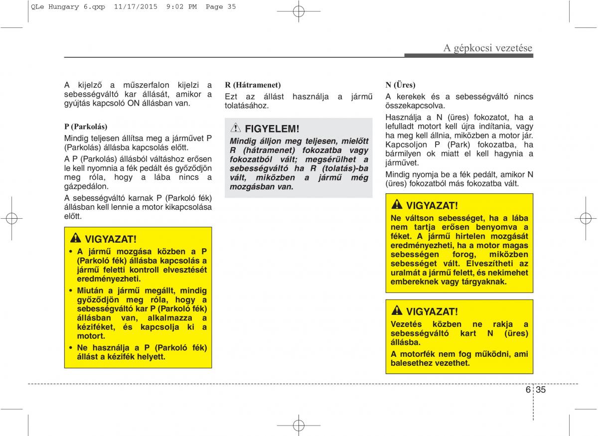 KIA Sportage IV Kezelesi utmutato / page 475