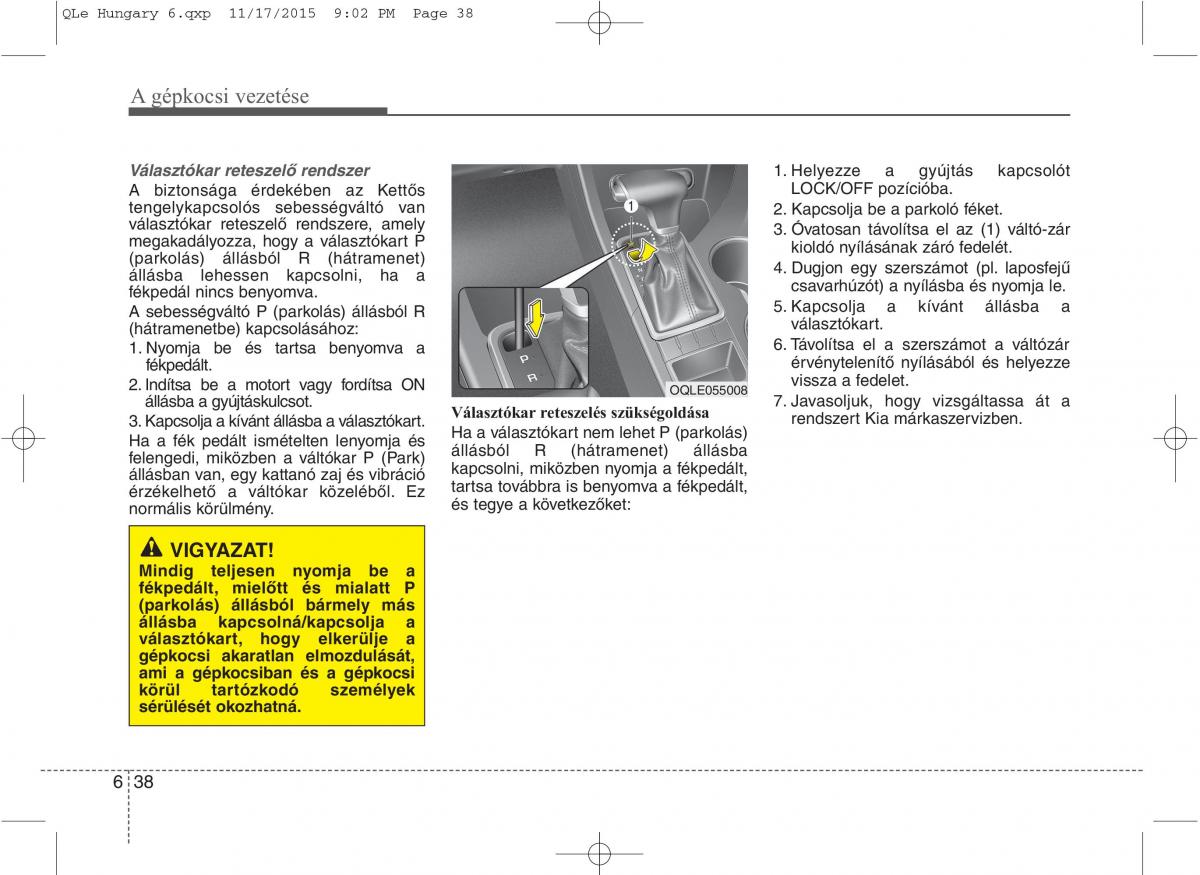 KIA Sportage IV Kezelesi utmutato / page 478