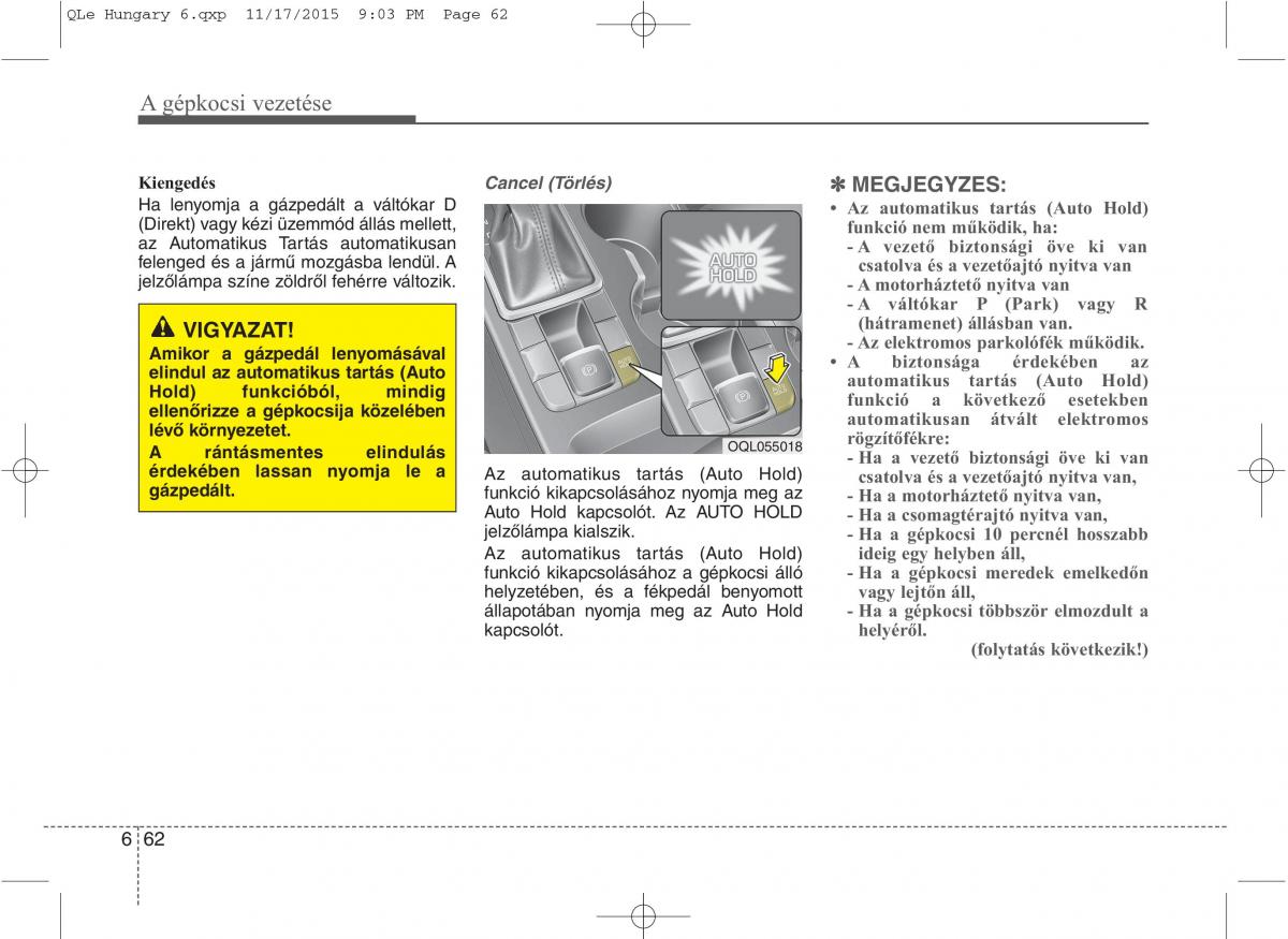 KIA Sportage IV Kezelesi utmutato / page 502