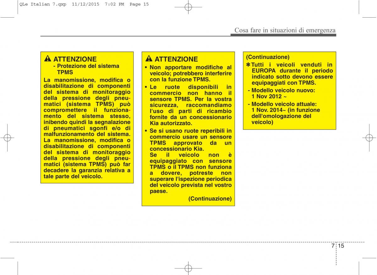 KIA Sportage IV manuale del proprietario / page 607