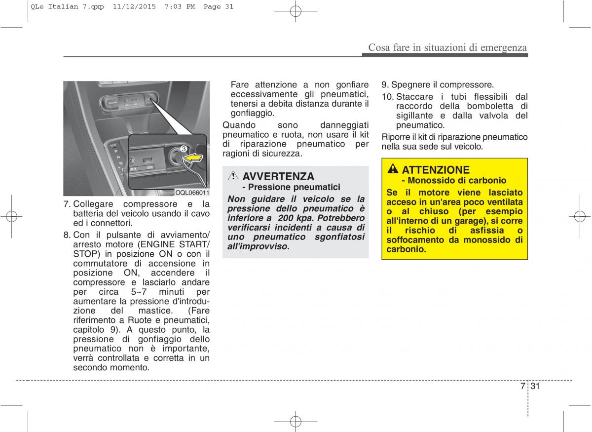 KIA Sportage IV manuale del proprietario / page 623