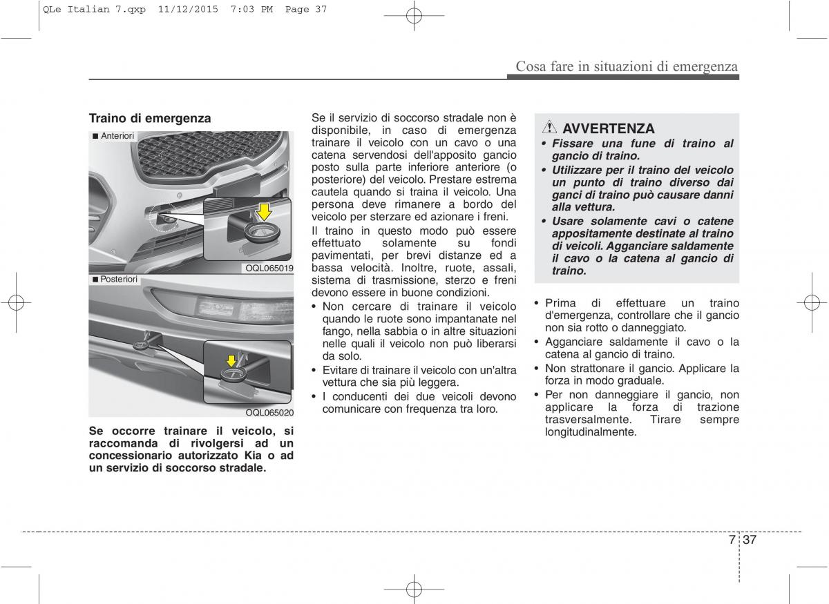 KIA Sportage IV manuale del proprietario / page 629