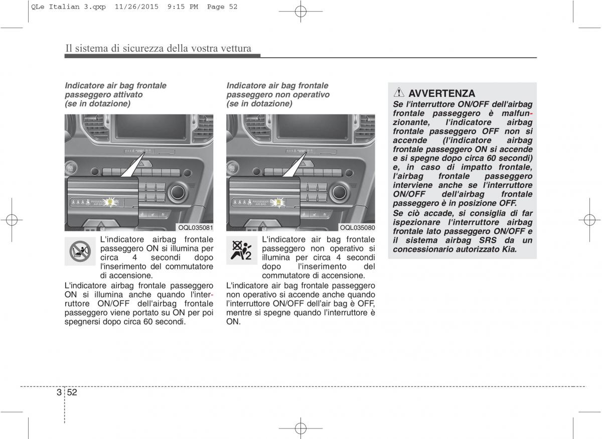 KIA Sportage IV manuale del proprietario / page 70