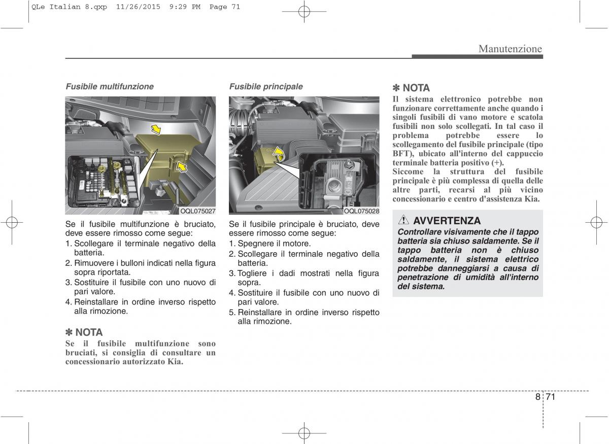 KIA Sportage IV manuale del proprietario / page 702