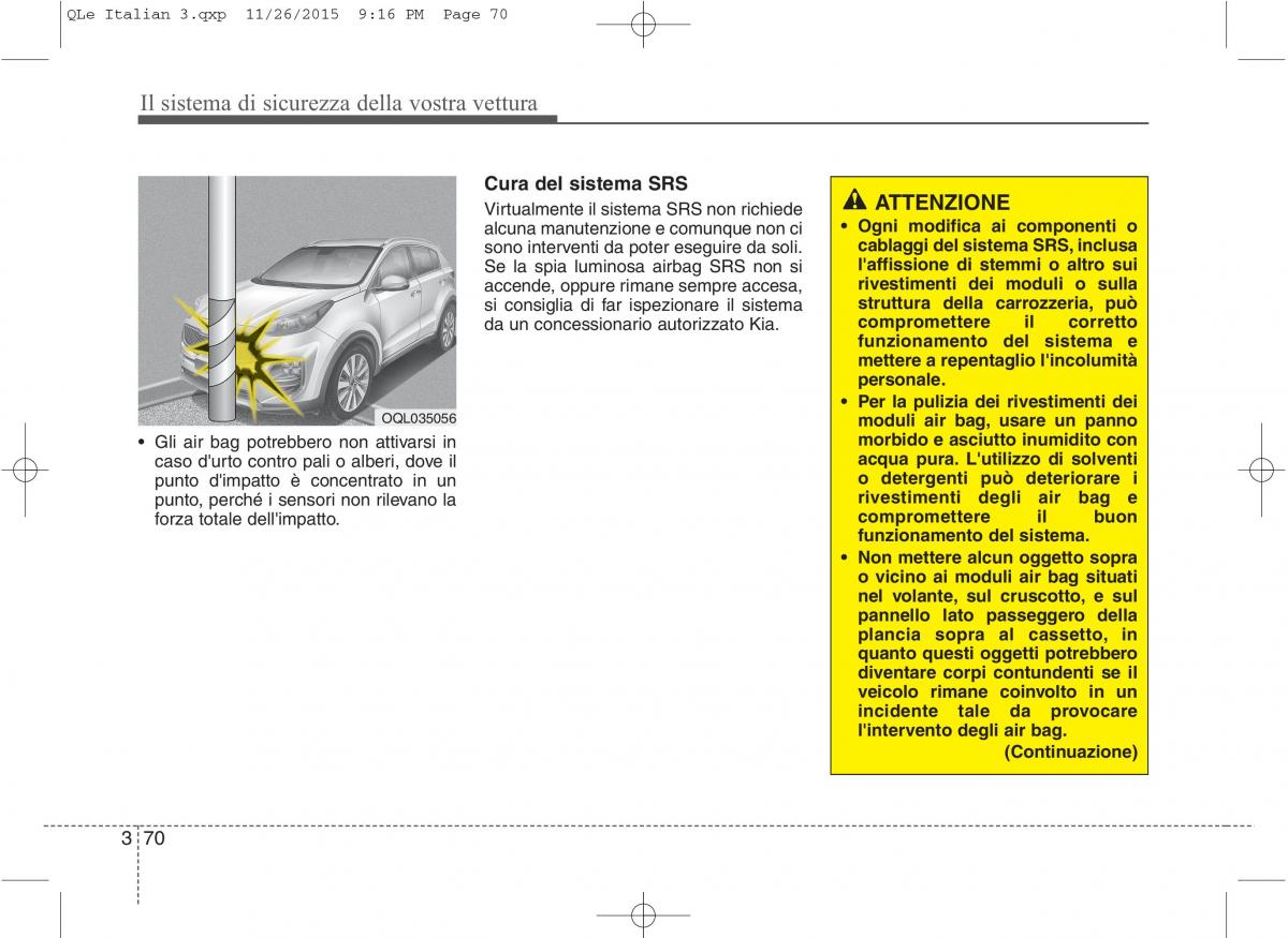 KIA Sportage IV manuale del proprietario / page 88