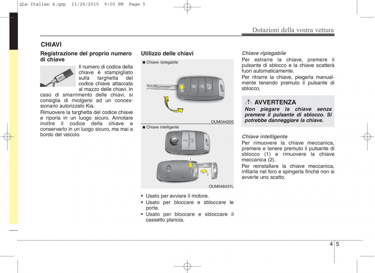 KIA Sportage IV manuale del proprietario / page 96