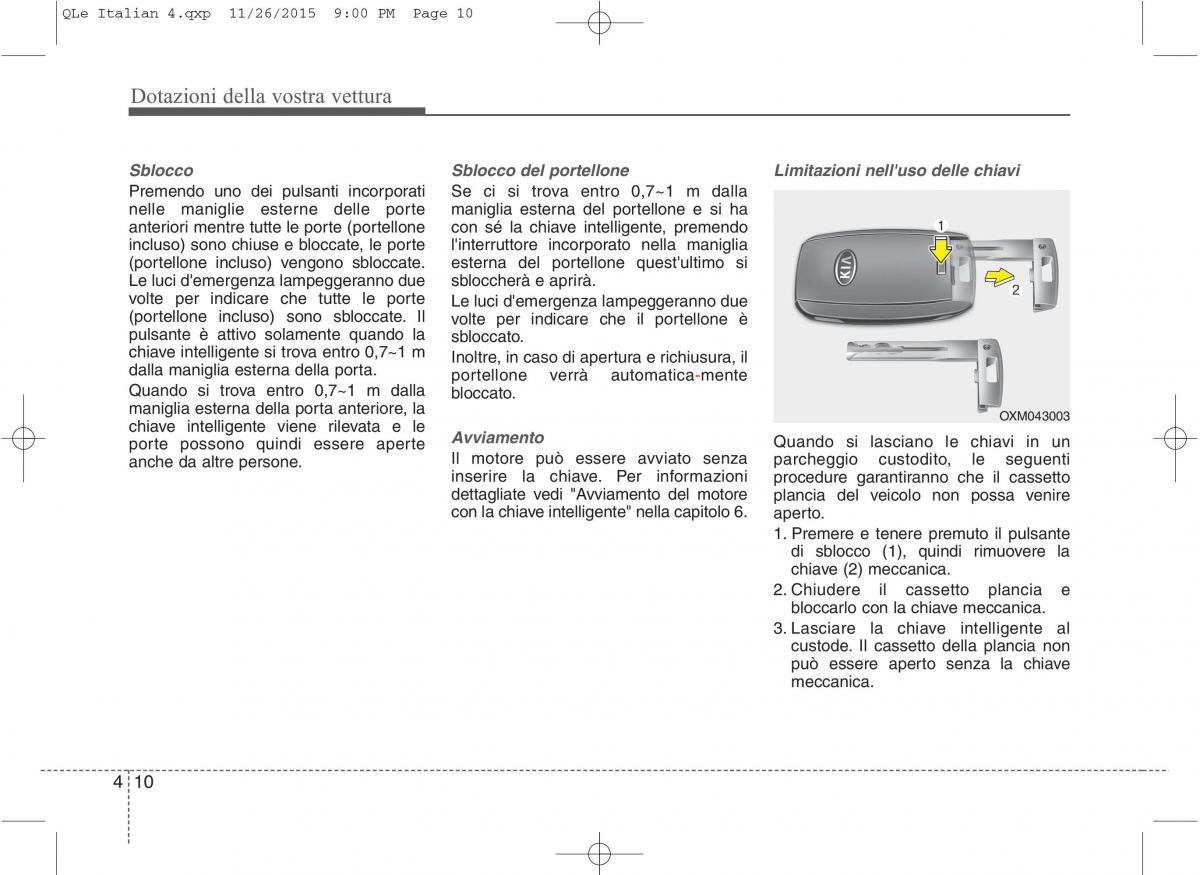 KIA Sportage IV manuale del proprietario / page 101