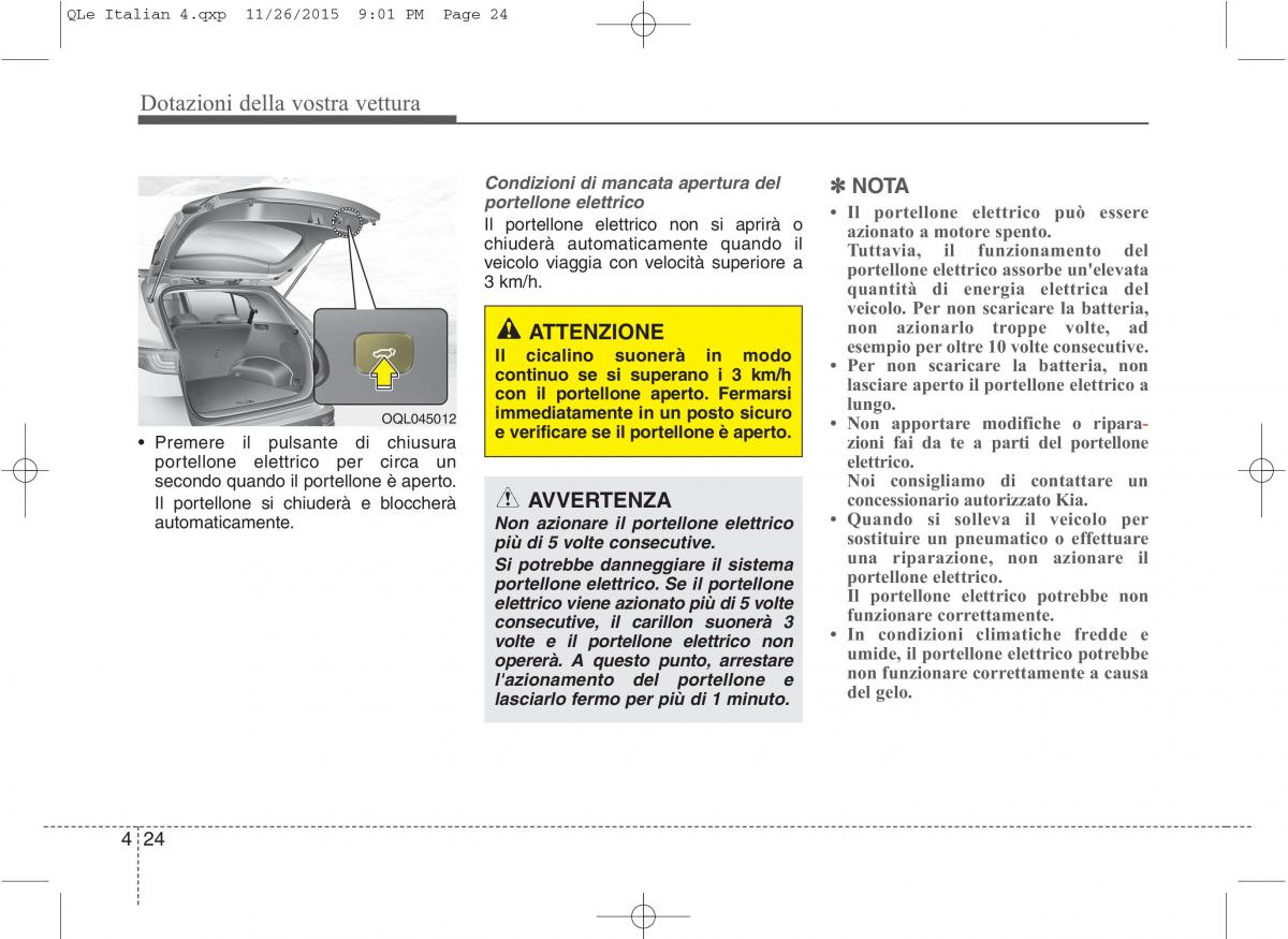 KIA Sportage IV manuale del proprietario / page 115