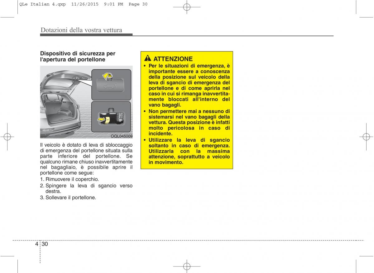 KIA Sportage IV manuale del proprietario / page 121