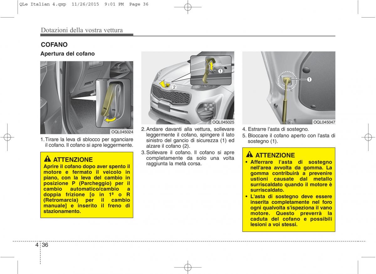 KIA Sportage IV manuale del proprietario / page 127