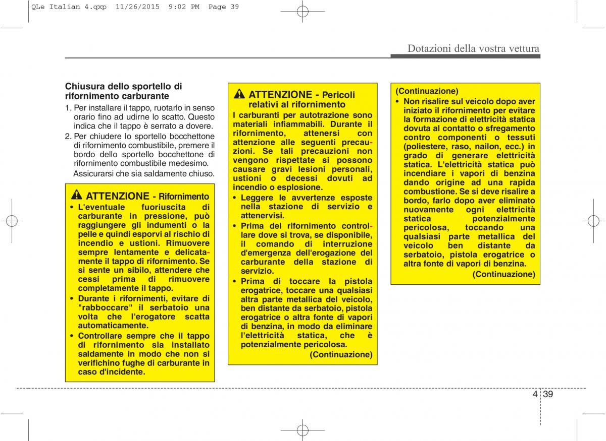 KIA Sportage IV manuale del proprietario / page 130