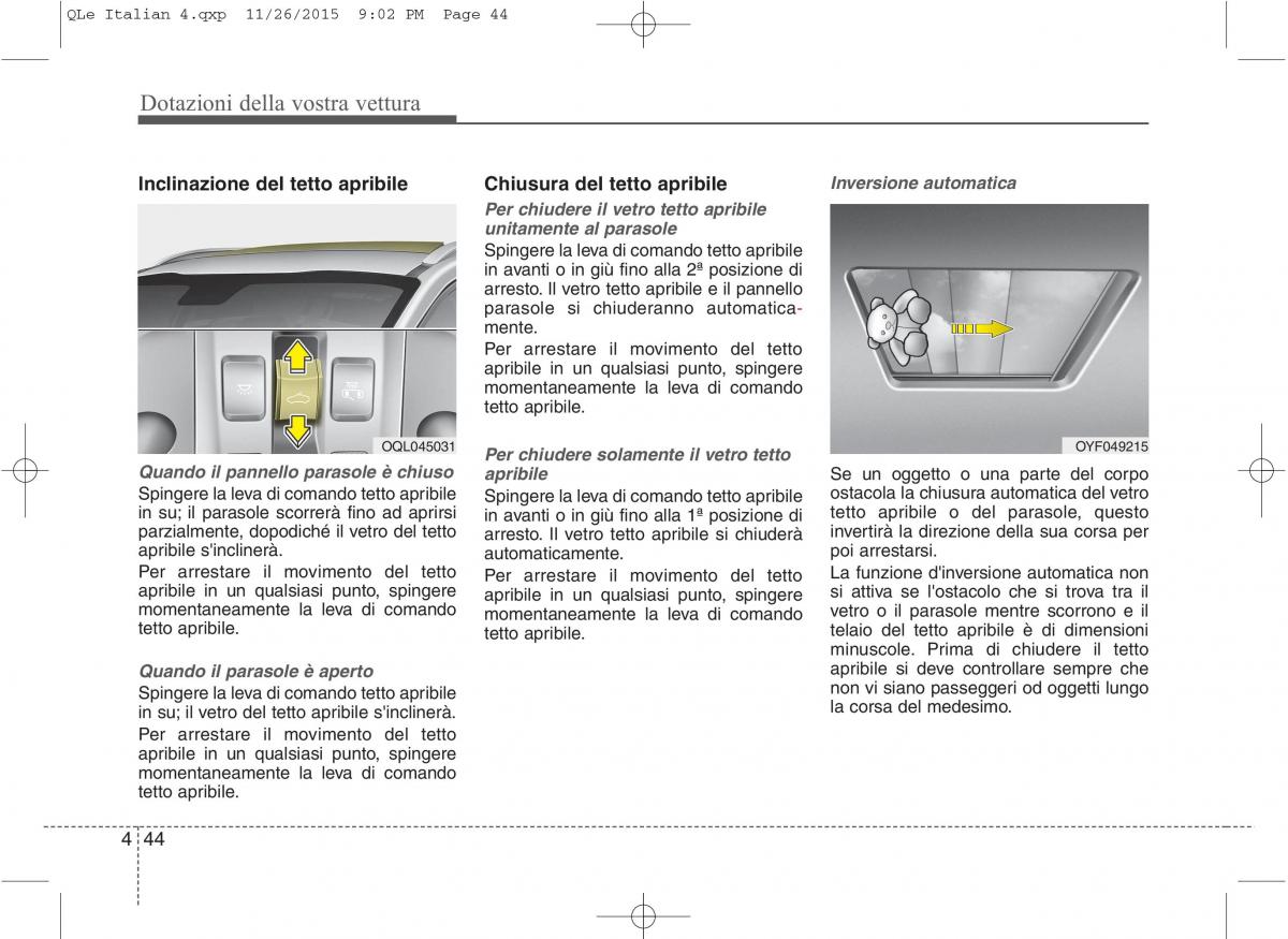 KIA Sportage IV manuale del proprietario / page 135