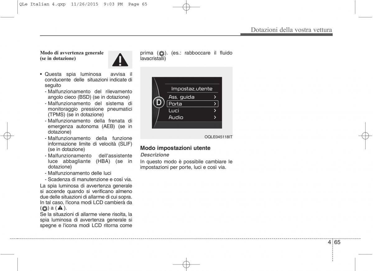 KIA Sportage IV manuale del proprietario / page 156