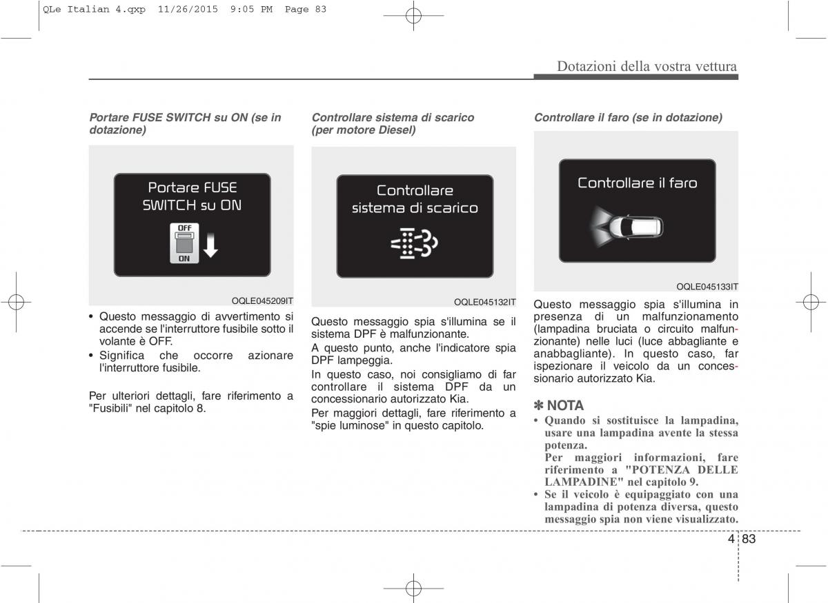 KIA Sportage IV manuale del proprietario / page 174