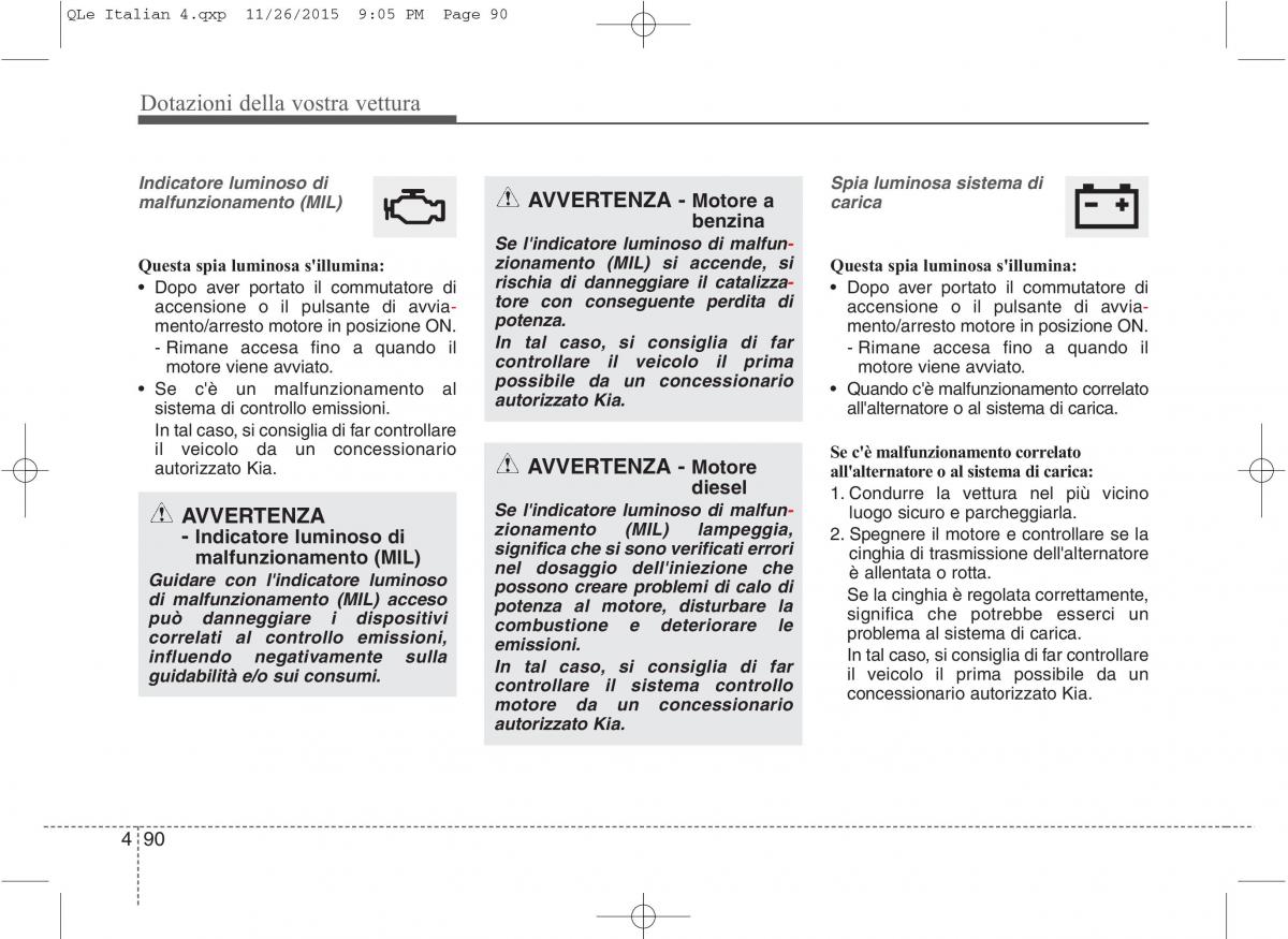 KIA Sportage IV manuale del proprietario / page 181