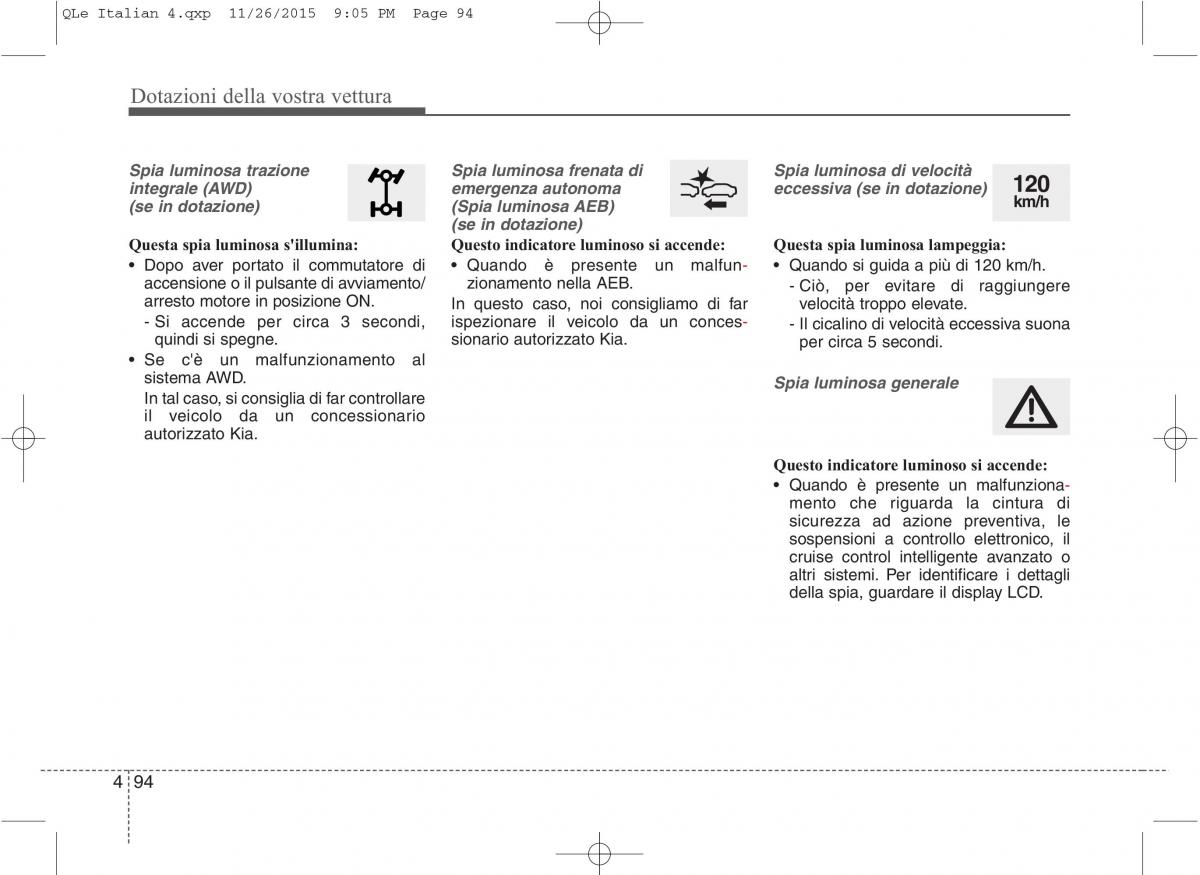 KIA Sportage IV manuale del proprietario / page 185