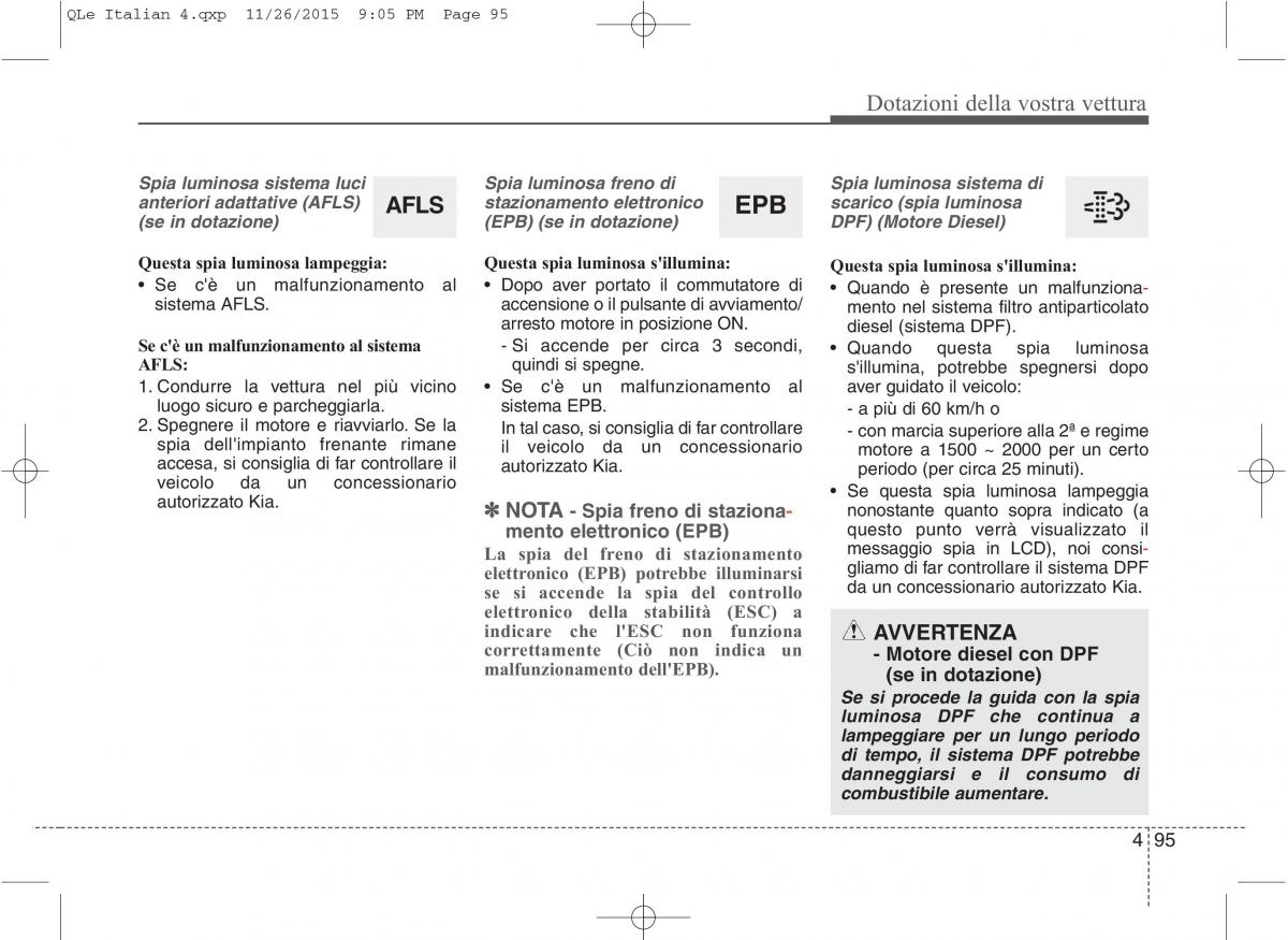 KIA Sportage IV manuale del proprietario / page 186