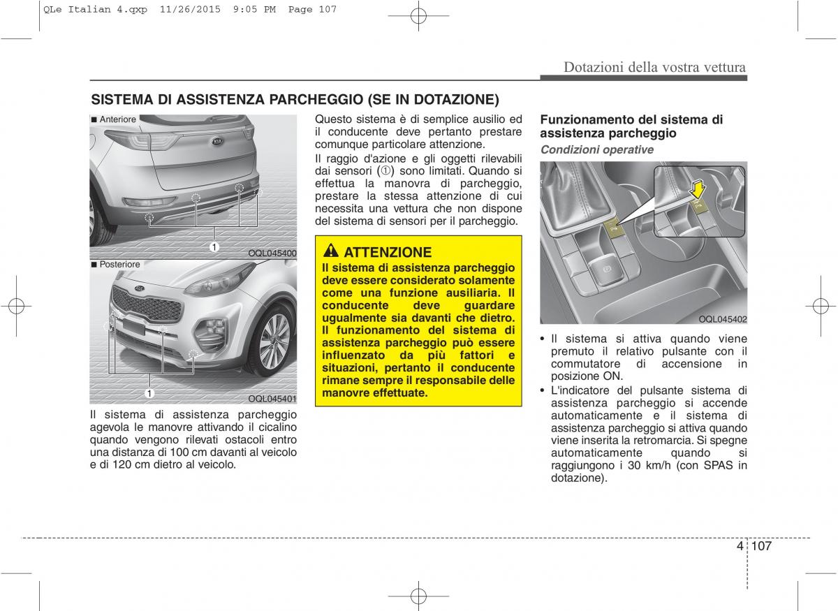 KIA Sportage IV manuale del proprietario / page 198