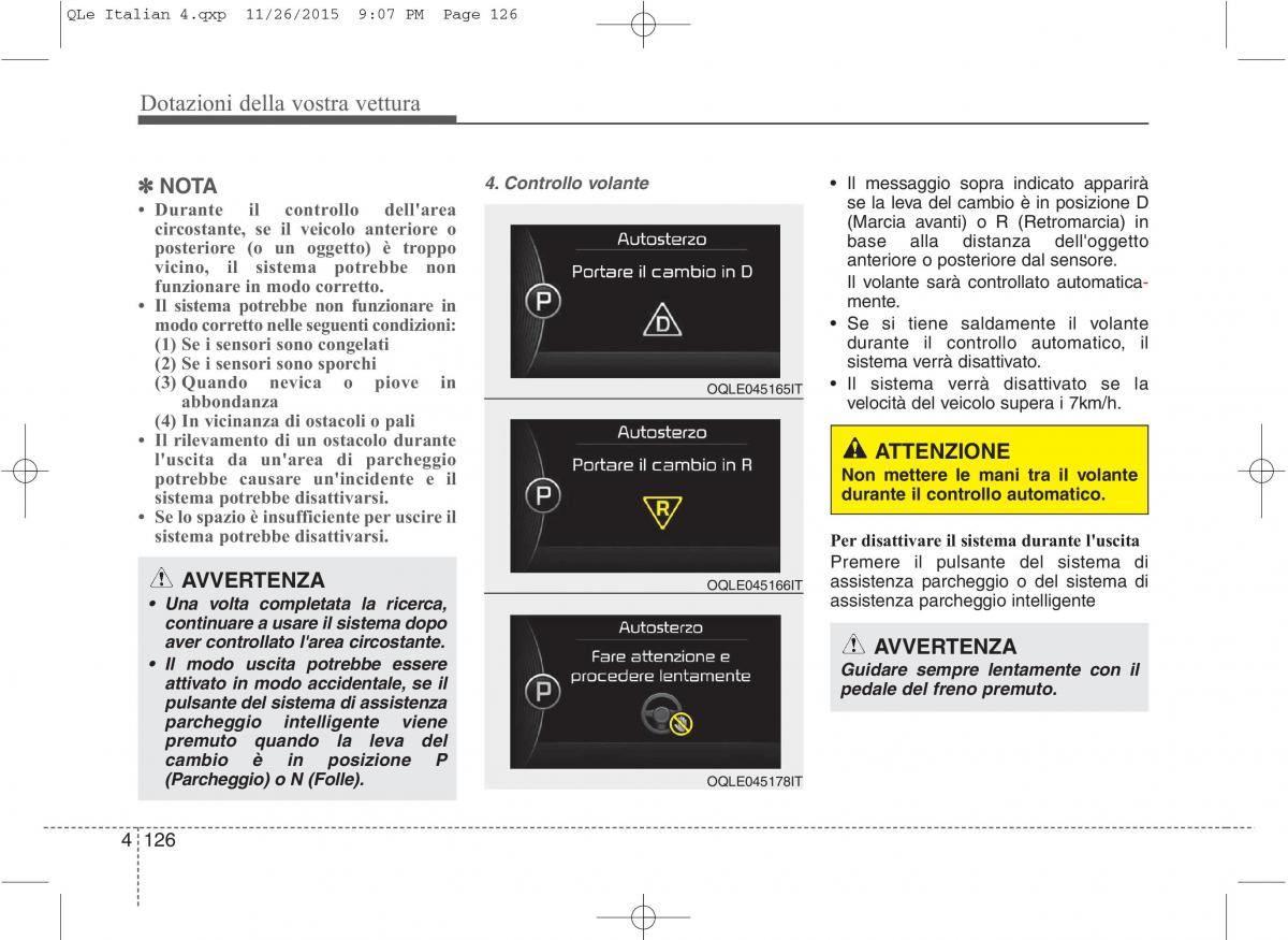 KIA Sportage IV manuale del proprietario / page 217