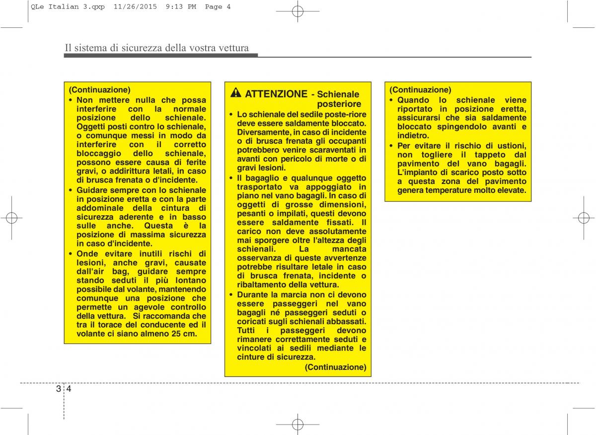 KIA Sportage IV manuale del proprietario / page 22