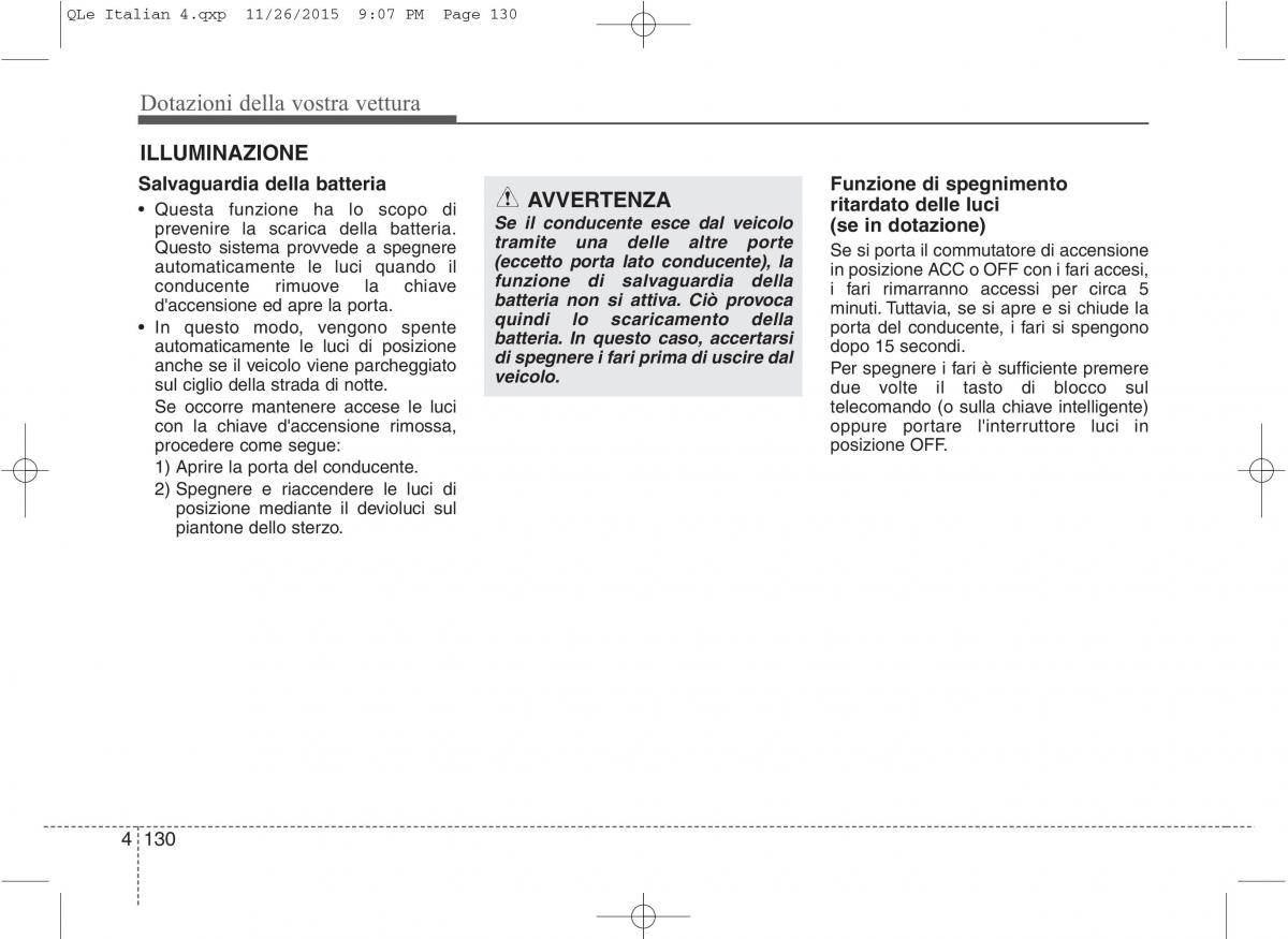 KIA Sportage IV manuale del proprietario / page 221