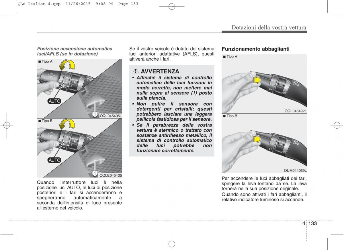 KIA Sportage IV manuale del proprietario / page 224