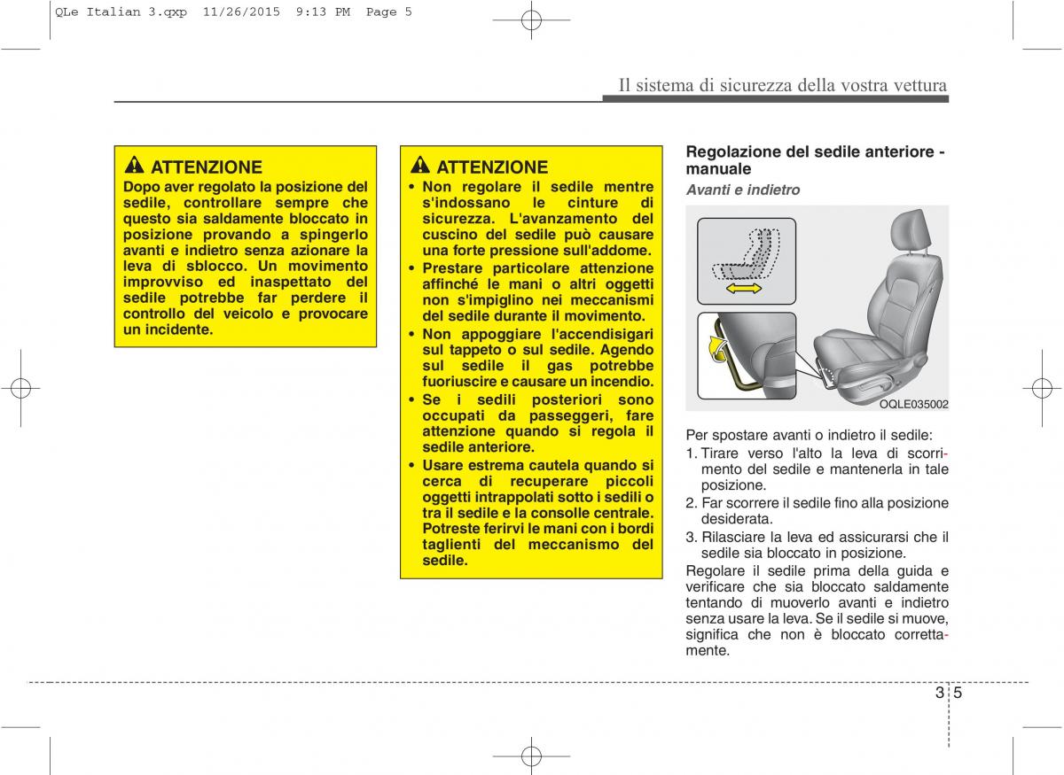 KIA Sportage IV manuale del proprietario / page 23