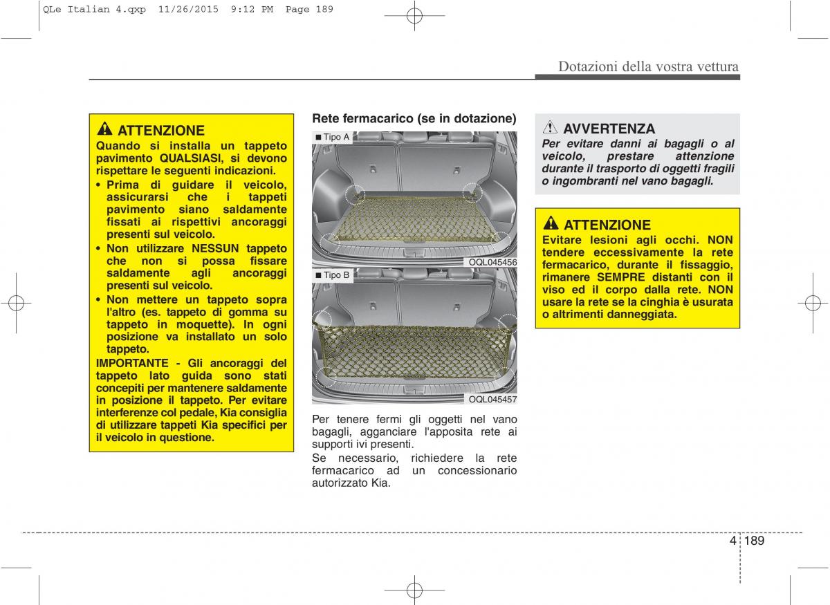 KIA Sportage IV manuale del proprietario / page 280