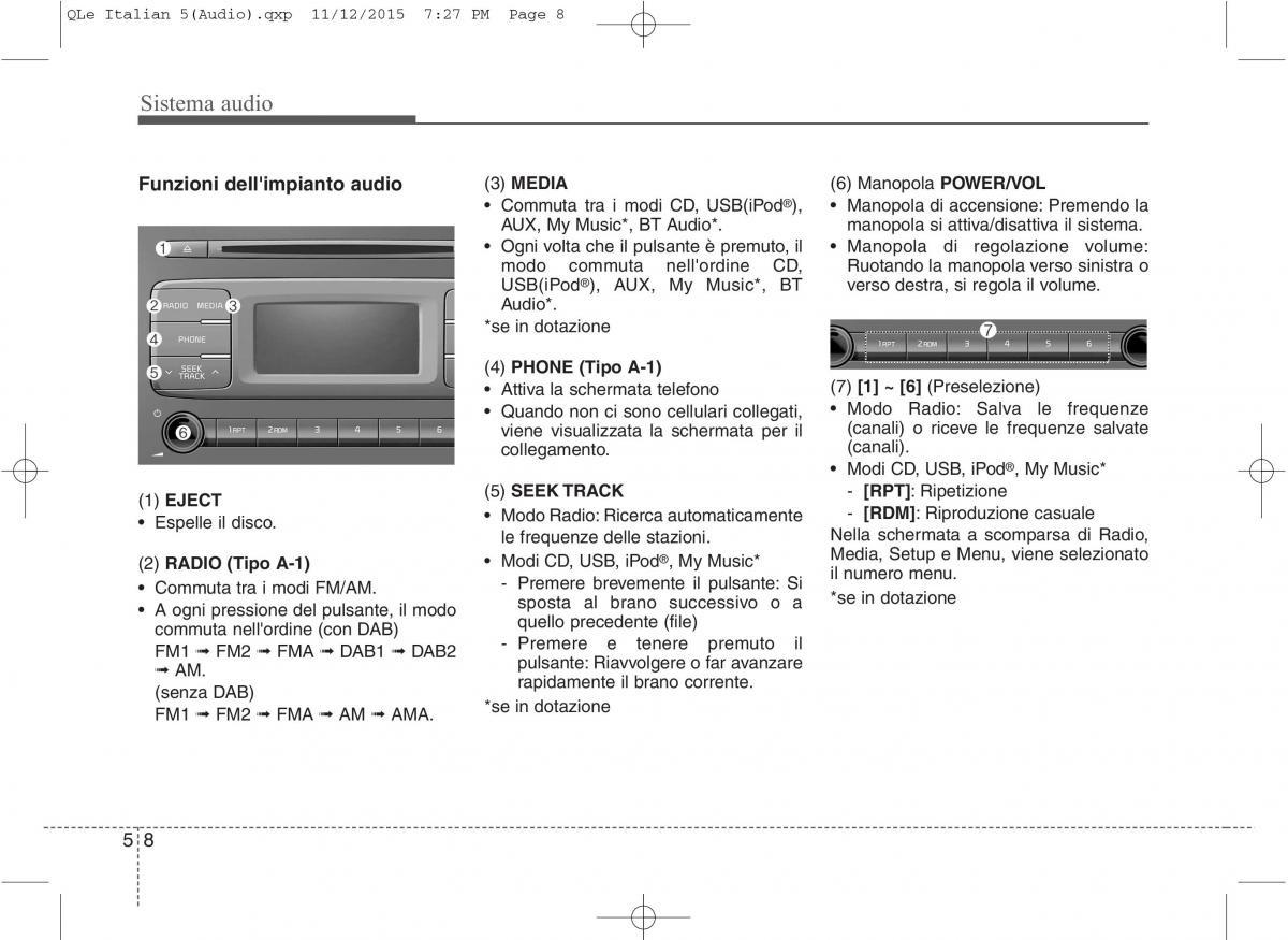 KIA Sportage IV manuale del proprietario / page 292