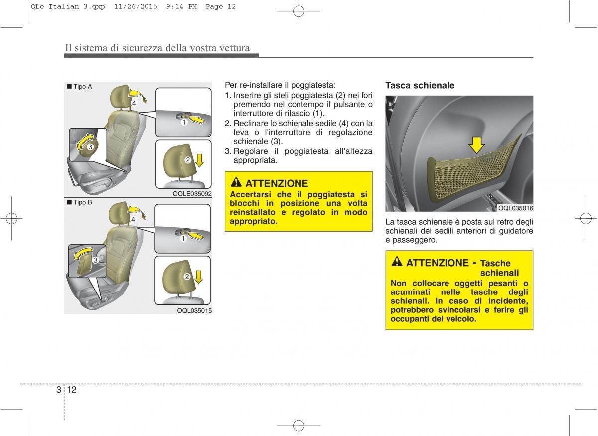 KIA Sportage IV manuale del proprietario / page 30