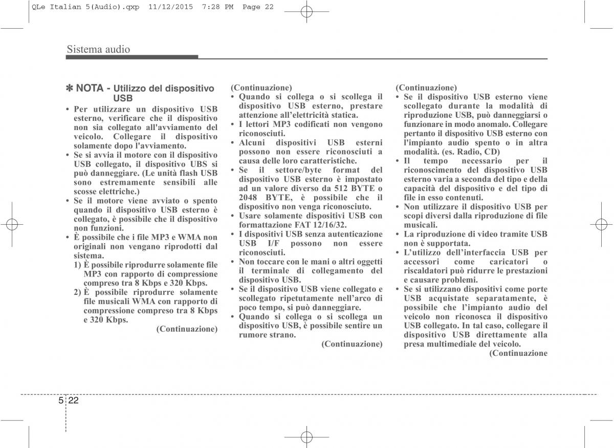 KIA Sportage IV manuale del proprietario / page 306