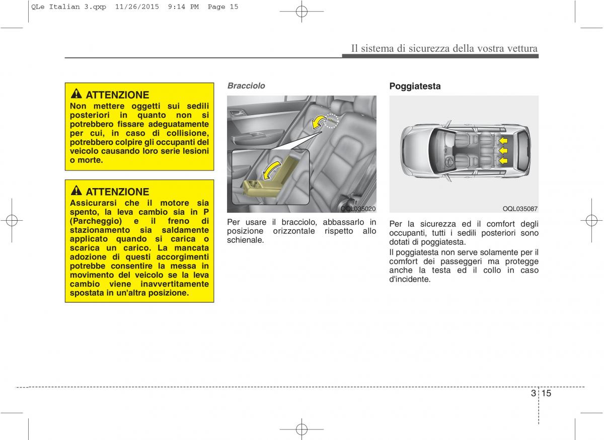 KIA Sportage IV manuale del proprietario / page 33