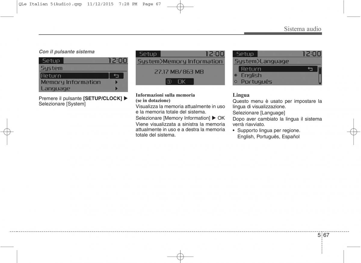 KIA Sportage IV manuale del proprietario / page 351