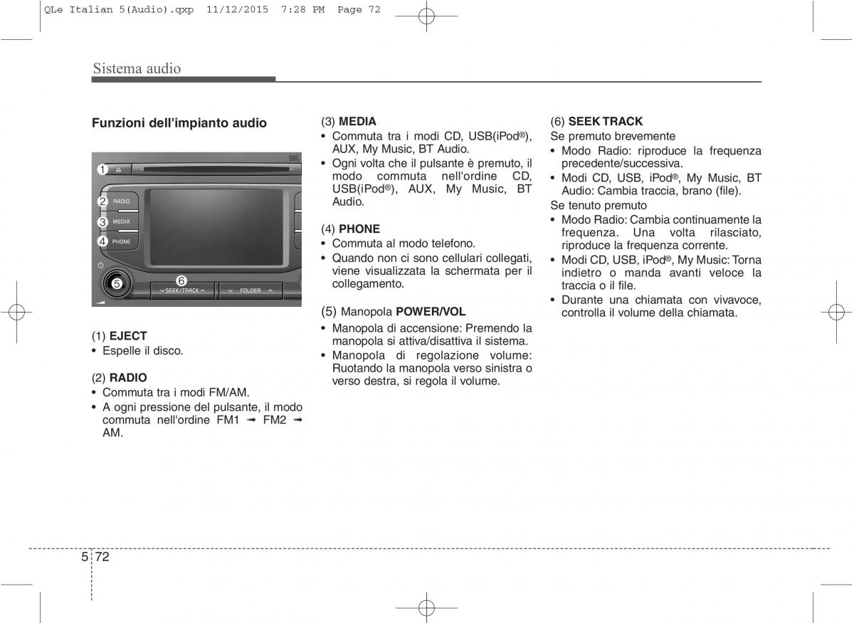 KIA Sportage IV manuale del proprietario / page 356