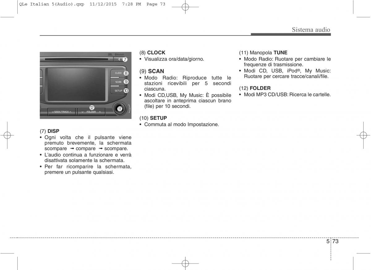 KIA Sportage IV manuale del proprietario / page 357