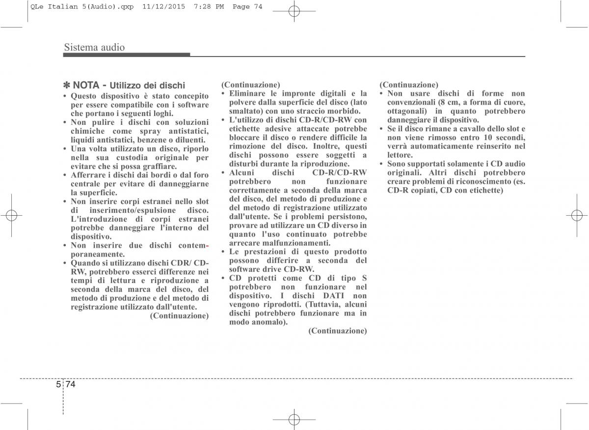 KIA Sportage IV manuale del proprietario / page 358