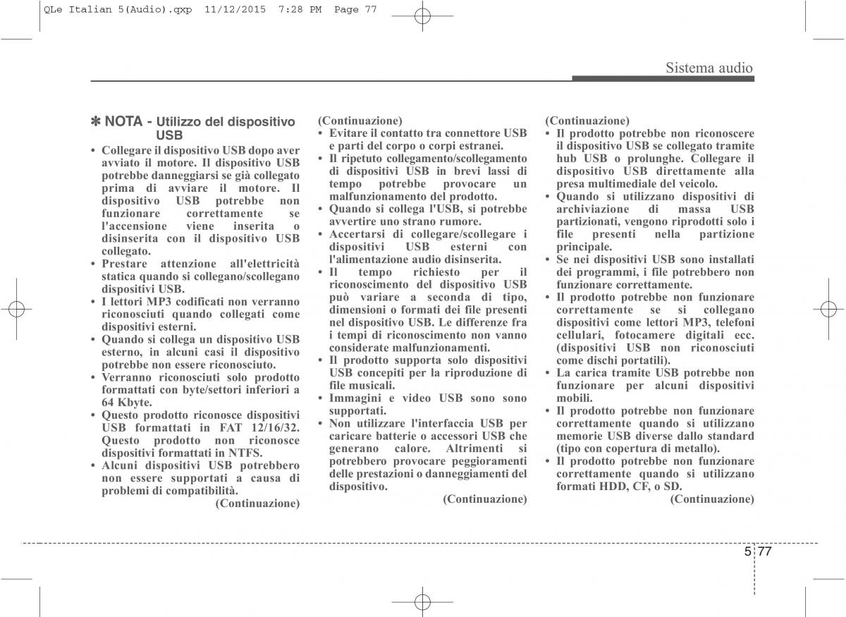 KIA Sportage IV manuale del proprietario / page 361