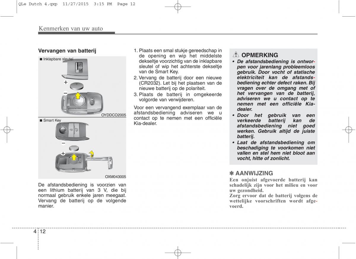 KIA Sportage IV handleiding / page 103