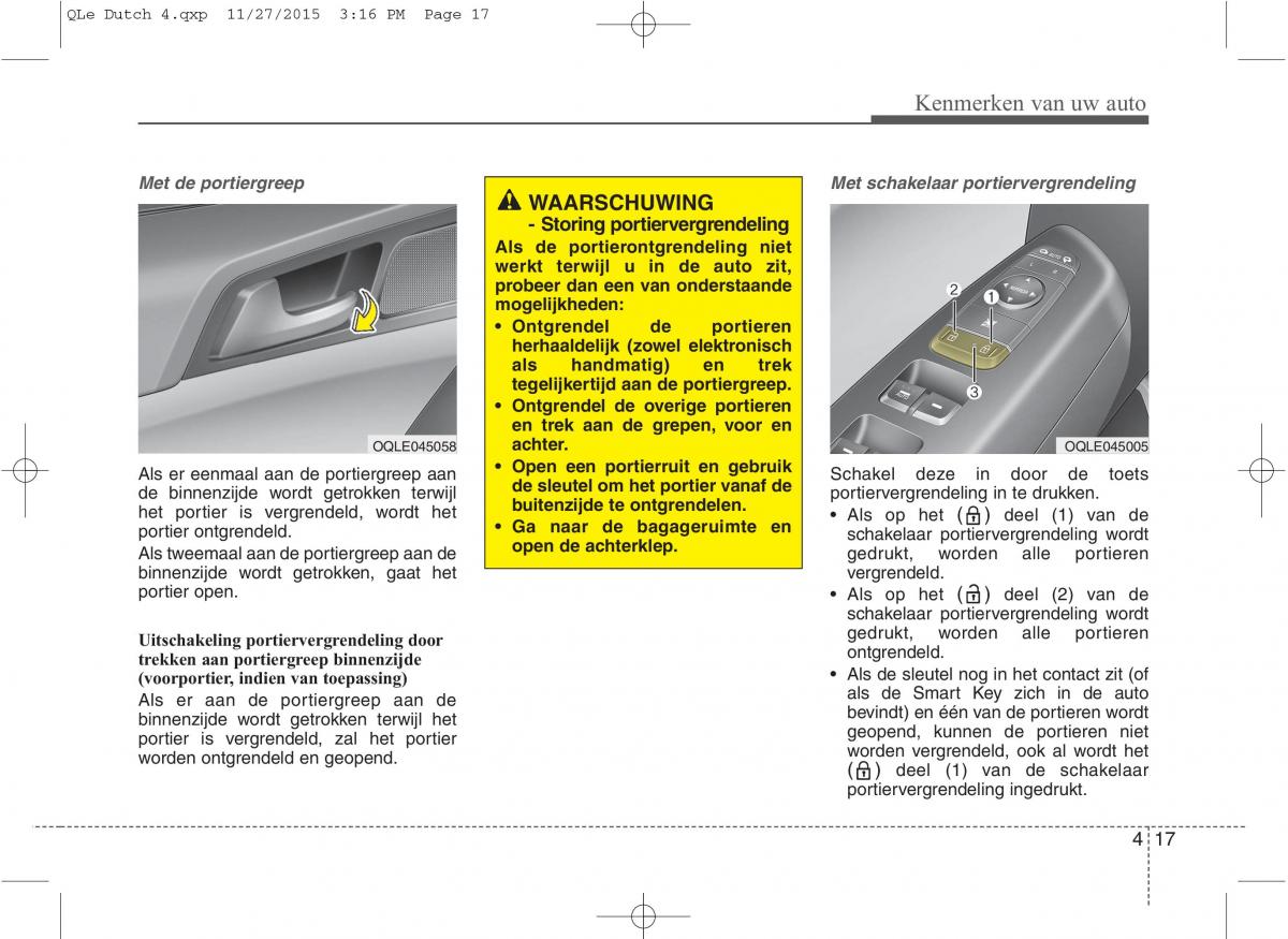 KIA Sportage IV handleiding / page 108