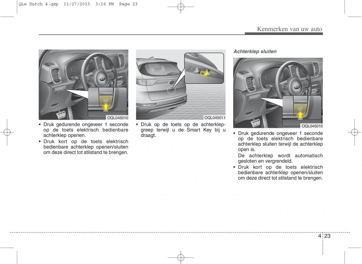 KIA Sportage IV handleiding / page 114