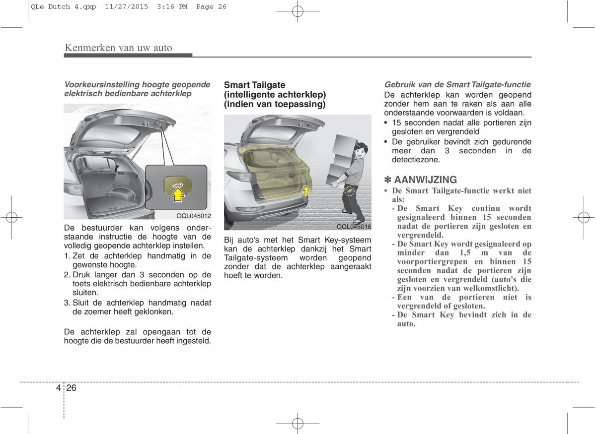 KIA Sportage IV handleiding / page 117