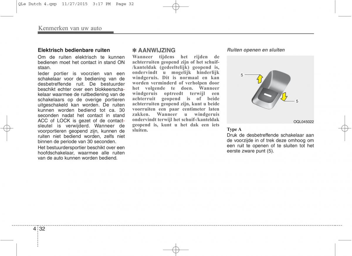 KIA Sportage IV handleiding / page 123