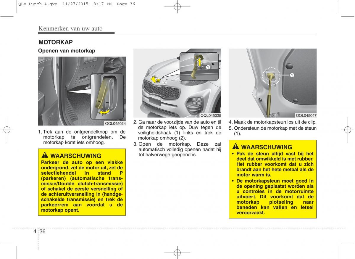 KIA Sportage IV handleiding / page 127