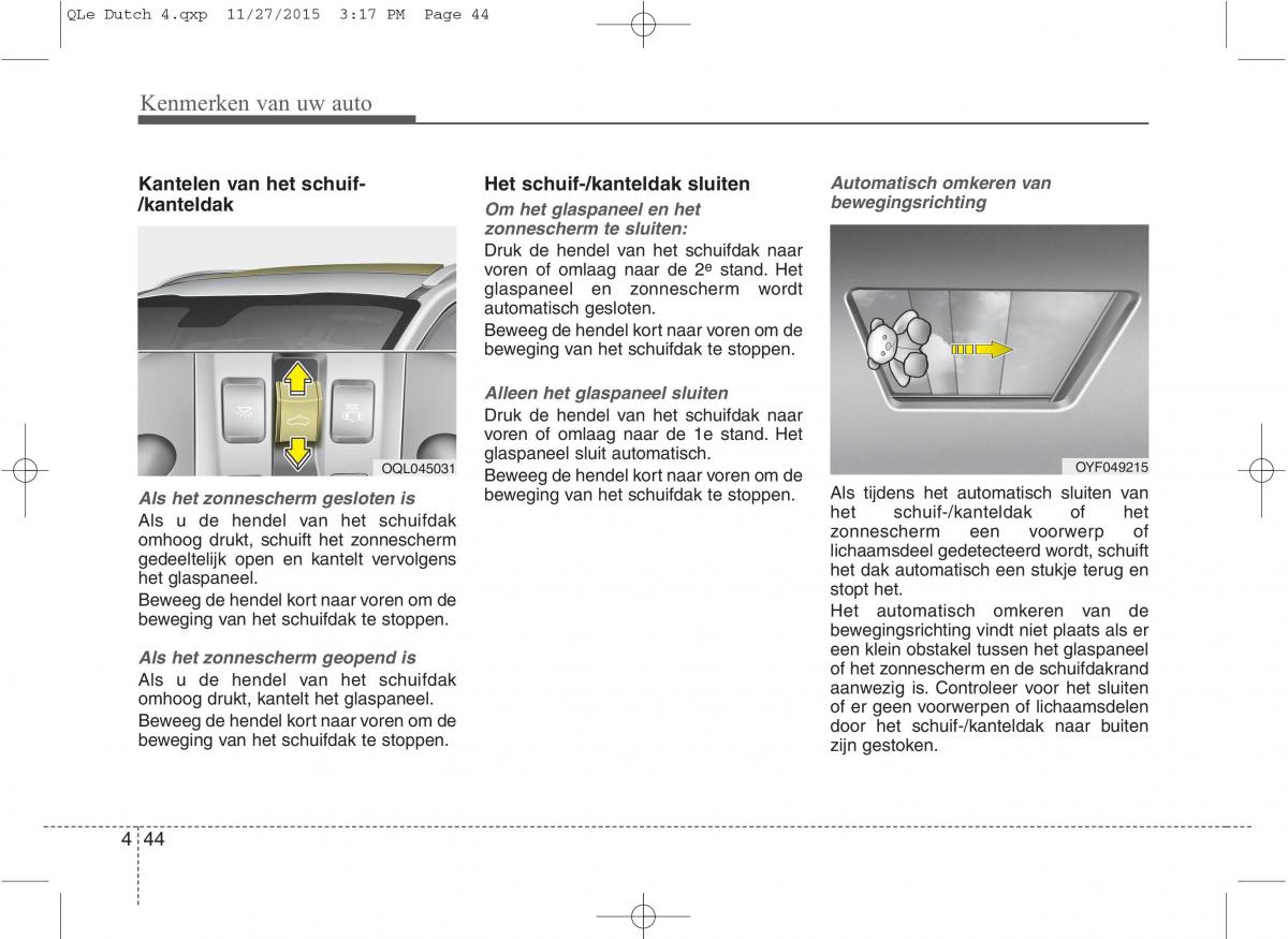 KIA Sportage IV handleiding / page 135