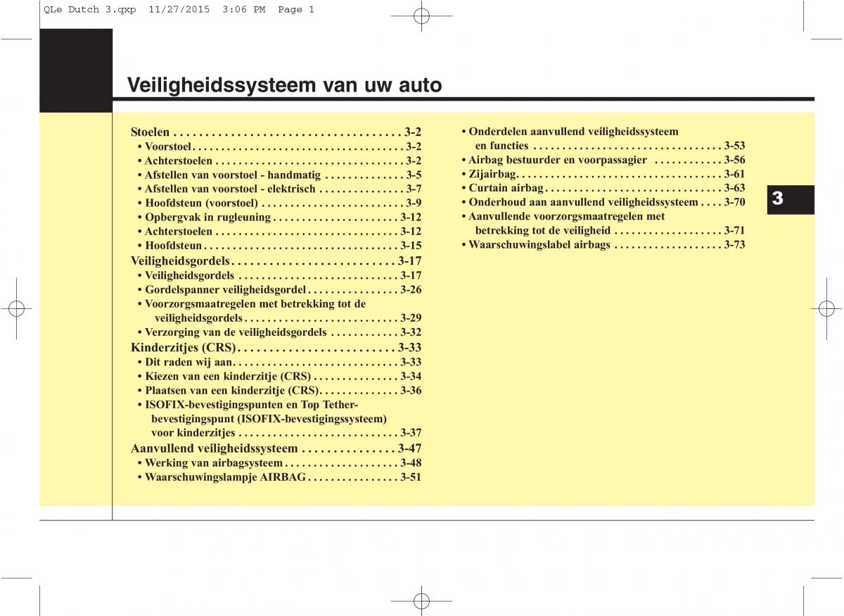 KIA Sportage IV handleiding / page 19