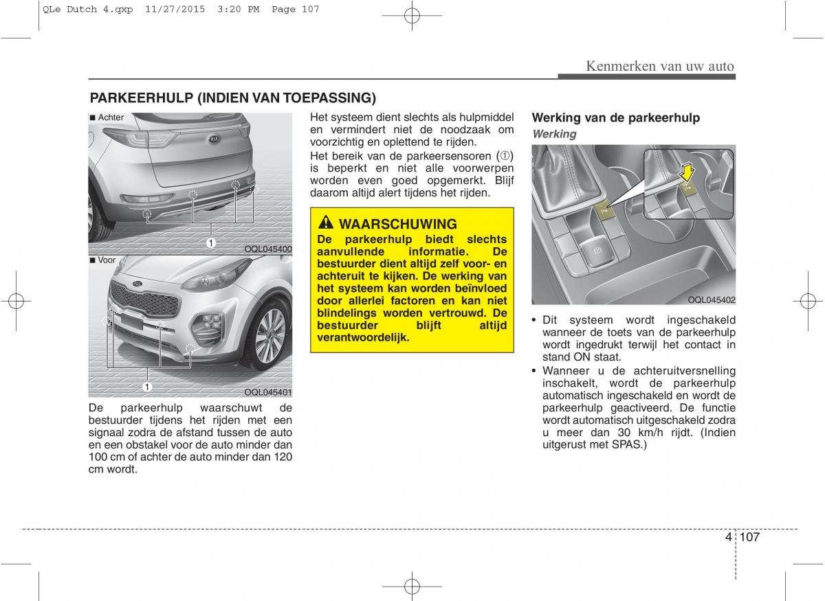 KIA Sportage IV handleiding / page 198