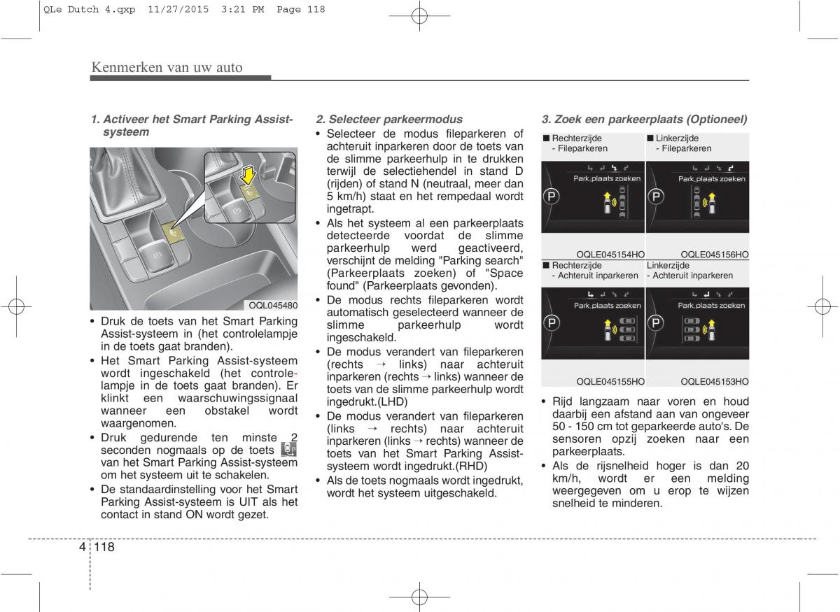 KIA Sportage IV handleiding / page 209