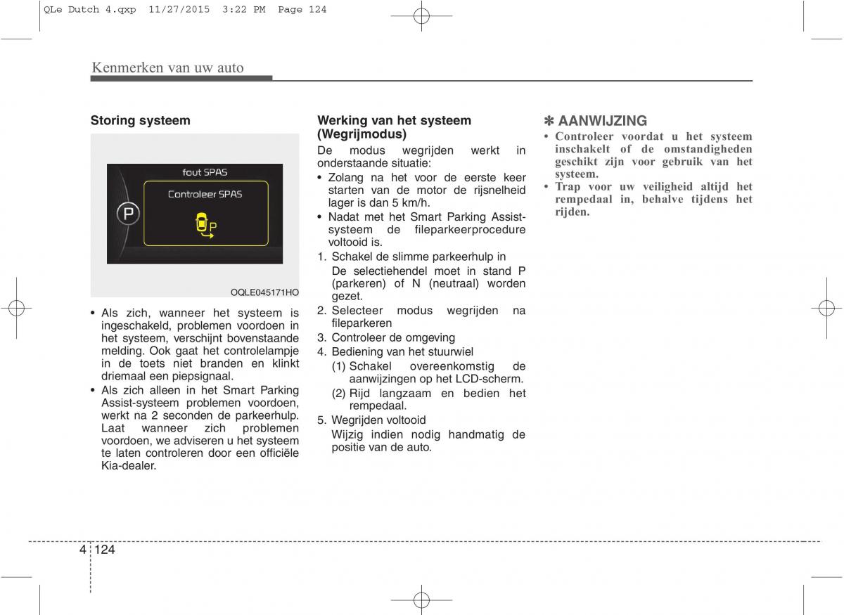 KIA Sportage IV handleiding / page 215