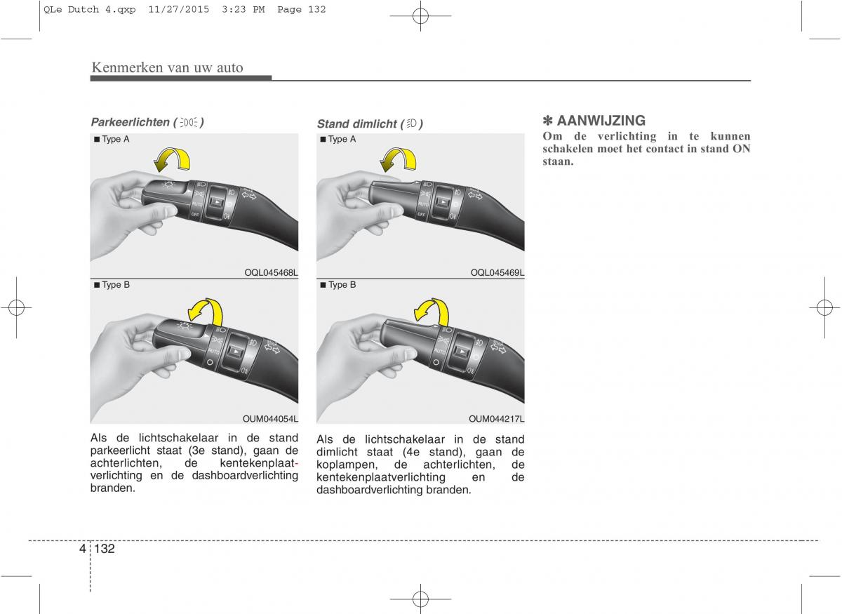 KIA Sportage IV handleiding / page 223