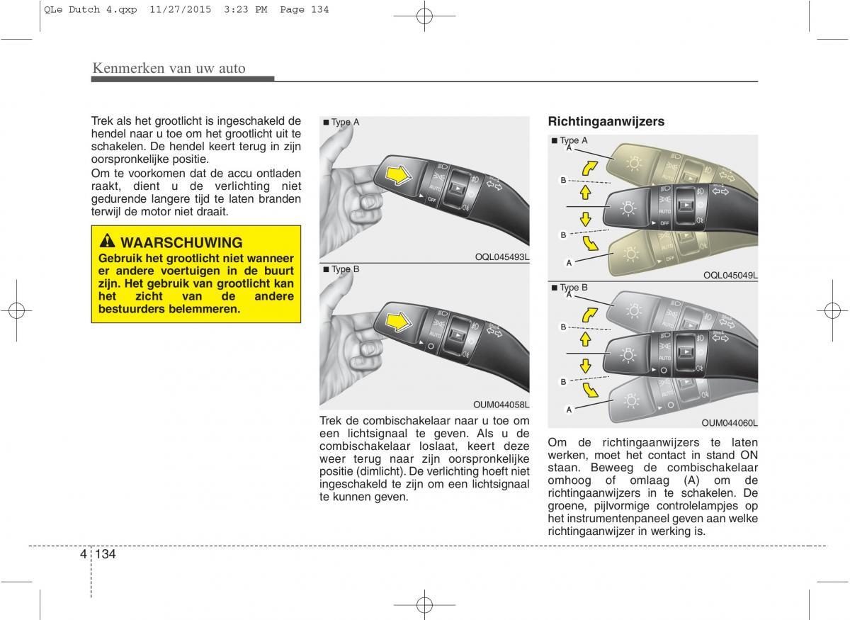 KIA Sportage IV handleiding / page 225